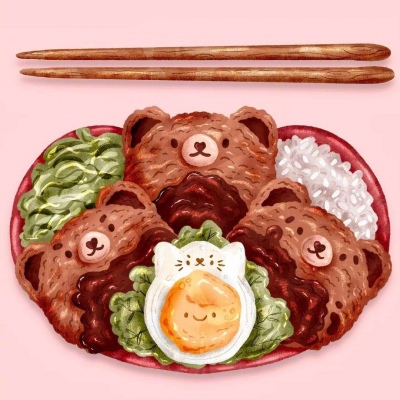 个性唯美甜品插画头像，美食诱惑挡不住！ 其它头像 第8张