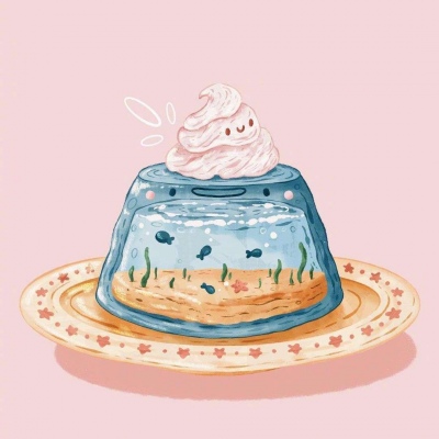 个性唯美甜品插画头像，美食诱惑挡不住！ 其它头像 第12张