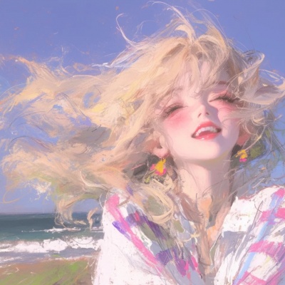 被自由感油画系女头美到!似天空般晴朗 女生头像 第1张 被自由感油画系女头美到!似天空般晴朗 女生头像 第1张