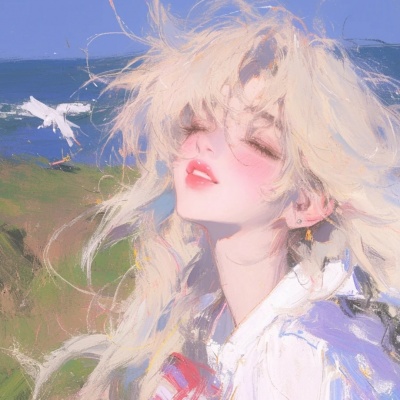 被自由感油画系女头美到!似天空般晴朗 女生头像 第3张 被自由感油画系女头美到!似天空般晴朗 女生头像 第3张