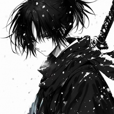 2025热门黑白动漫男生头像推荐 男生头像 第9张 2025热门黑白动漫男生头像推荐 男生头像 第9张
