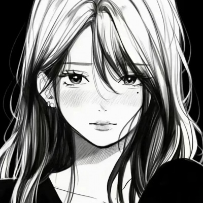 动漫女头黑白高级感,让人一眼就沦陷 女生头像 第4张 动漫女头黑白高级感,让人一眼就沦陷 女生头像 第4张
