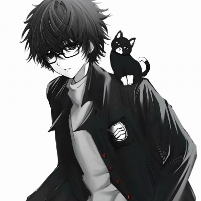 氛围感酷帅黑白动漫男生头像合集,高冷 / 拽酷 男生头像 第10张 氛围感酷帅黑白动漫男生头像合集,高冷 / 拽酷 男生头像 第10张