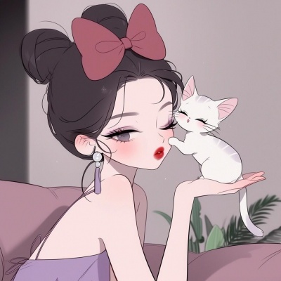 超惊艳!和猫咪合拍的卡通女生头像来啦 女生头像 第7张 超惊艳!和猫咪合拍的卡通女生头像来啦 女生头像 第7张