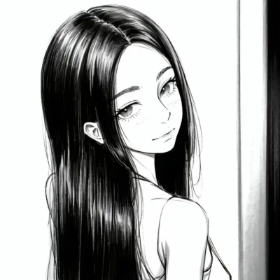 动漫女头黑白高级感,让人一眼就沦陷 女生头像 第8张 动漫女头黑白高级感,让人一眼就沦陷 女生头像 第8张