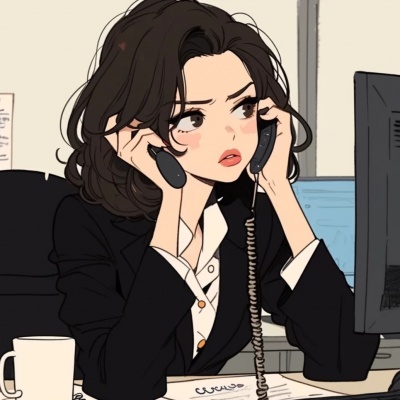 女生可爱手绘漫画打工人日常工作头像分享 女生头像 第5张 女生可爱手绘漫画打工人日常工作头像分享 女生头像 第5张