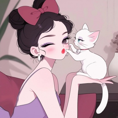 超惊艳!和猫咪合拍的卡通女生头像来啦 女生头像 第8张 超惊艳!和猫咪合拍的卡通女生头像来啦 女生头像 第8张