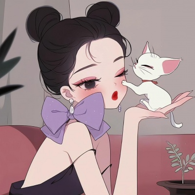超惊艳!和猫咪合拍的卡通女生头像来啦 女生头像 第1张 超惊艳!和猫咪合拍的卡通女生头像来啦 女生头像 第1张