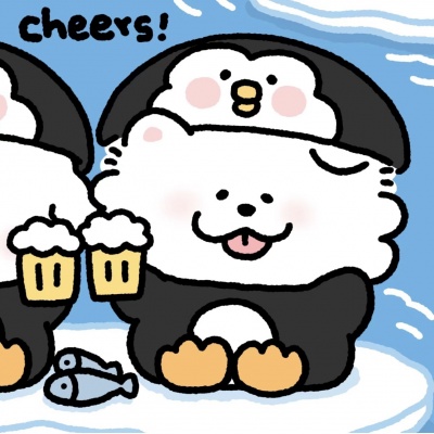 萌炸啦!可爱手绘小狗狗情头来袭 情侣头像 第4张 萌炸啦!可爱手绘小狗狗情头来袭 情侣头像 第4张