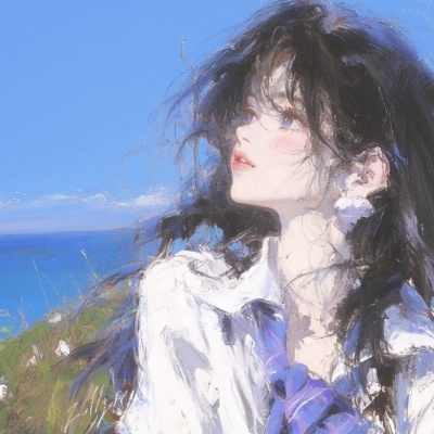 动漫松弛感手绘女头,美到犯规 女生头像 第1张 动漫松弛感手绘女头,美到犯规 女生头像 第1张