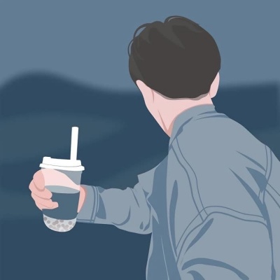 情侣头像手绘背影一男一女,简约又浪漫 情侣头像 第10张 情侣头像手绘背影一男一女,简约又浪漫 情侣头像 第10张