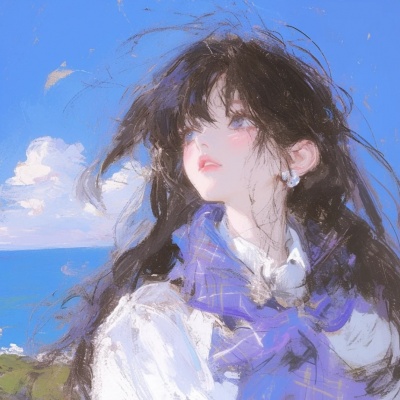 动漫松弛感手绘女头,美到犯规 女生头像 第3张 动漫松弛感手绘女头,美到犯规 女生头像 第3张