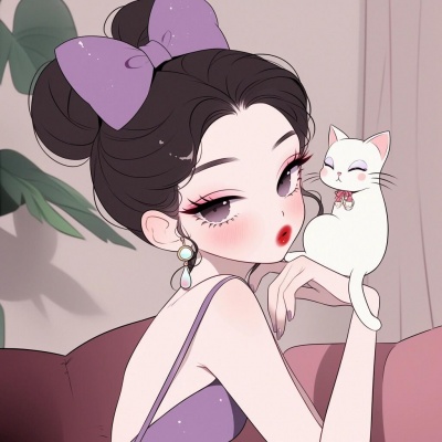 超惊艳!和猫咪合拍的卡通女生头像来啦 女生头像 第2张 超惊艳!和猫咪合拍的卡通女生头像来啦 女生头像 第2张