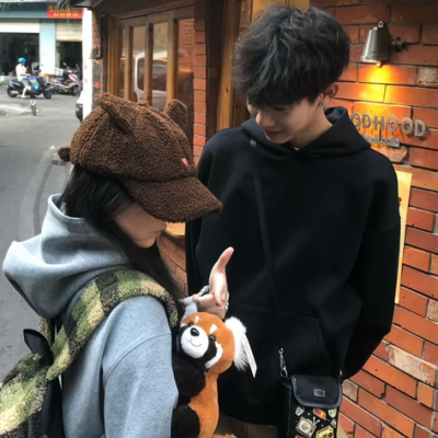 街道真人双人情侣头像 情侣头像 第2张 街道真人双人情侣头像 情侣头像 第2张
