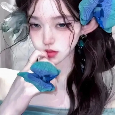 美到犯规 !女生头像蓝色真人 女生头像 第7张 美到犯规 !女生头像蓝色真人 女生头像 第7张