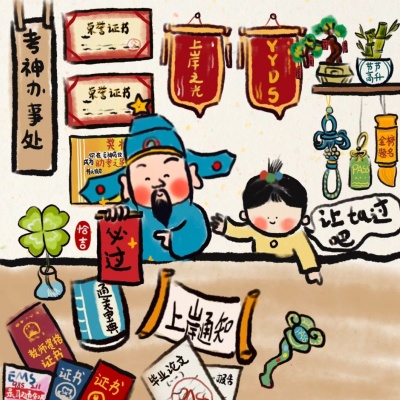 萌炸!考神附体的可爱卡通带字头像来袭 其它头像 第4张 萌炸!考神附体的可爱卡通带字头像来袭 其它头像 第4张