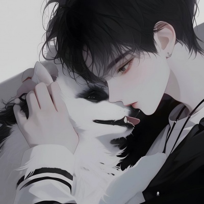 超酷预警!个性动漫男生抱狗头像来袭 男生头像 第7张 超酷预警!个性动漫男生抱狗头像来袭 男生头像 第7张