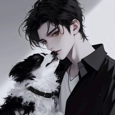超酷预警!个性动漫男生抱狗头像来袭 男生头像 第6张 超酷预警!个性动漫男生抱狗头像来袭 男生头像 第6张