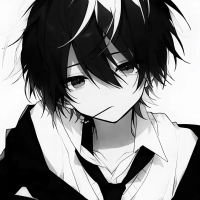超酷高冷黑白动漫男头来袭,帅炸啦 男生头像 第9张 超酷高冷黑白动漫男头来袭,帅炸啦 男生头像 第9张