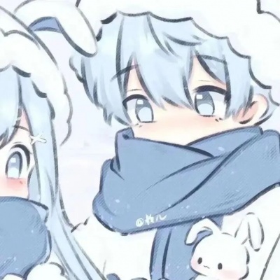 被问爆的高级手绘情侣头像💕 情侣头像 第4张