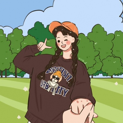 萌化啦！可爱简约手绘卡通情头来咯🥰 情侣头像 第2张