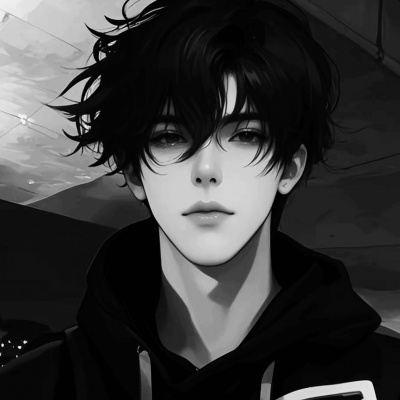 酷帅来袭✨黑白个性动漫男头 男生头像 第1张