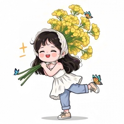 超治愈！可爱手绘卡通阳光女生头像来袭 女生头像 第3张