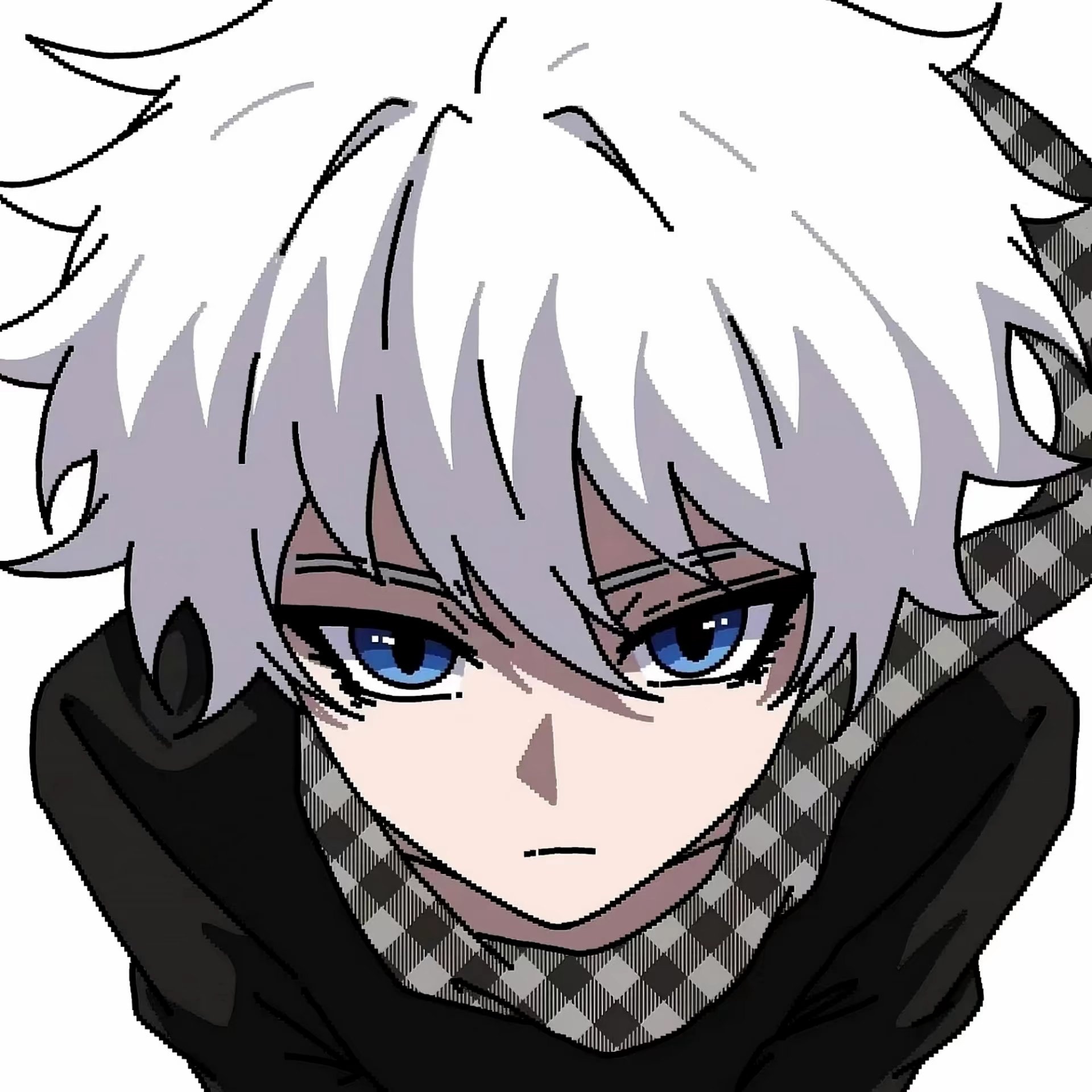 超绝的像素动漫男头 男生头像 第5张
