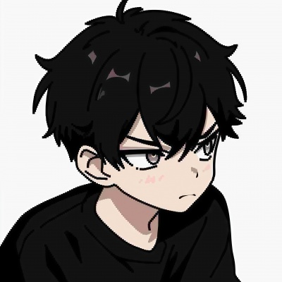 超绝的像素动漫男头 男生头像 第1张