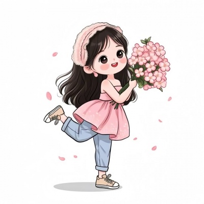 超治愈！可爱手绘卡通阳光女生头像来袭 女生头像 第10张