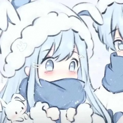 被问爆的高级手绘情侣头像💕 情侣头像 第3张