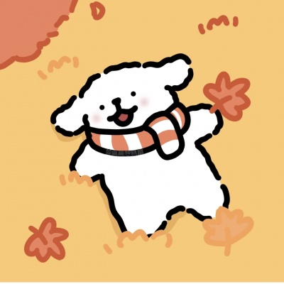 🐕萌翻啦!可爱线条小狗卡通情头 情侣头像 第4张 🐕萌翻啦!可爱线条小狗卡通情头 情侣头像 第4张