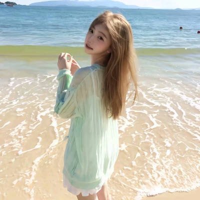 🌊海洋风氛围女头来了，美到犯规！ 女生头像 第8张