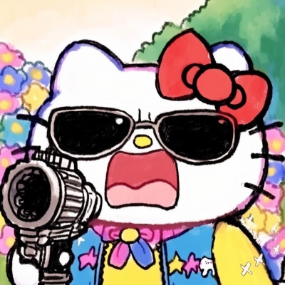 🎨超绝!手绘搞怪Hello Kitty卡通头像来了 其它头像 第4张 🎨超绝!手绘搞怪Hello Kitty卡通头像来了 其它头像 第4张