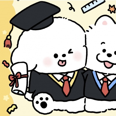萌化啦🥰超可爱卡通小狗情头 情侣头像 第1张