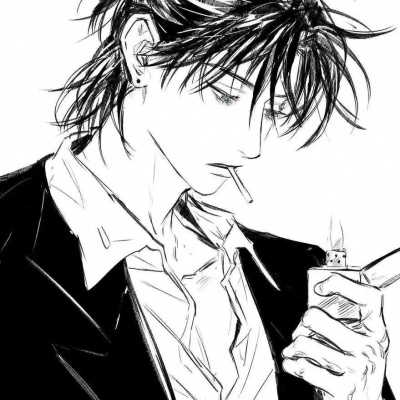 氛围感拉满的黑白动漫男头✨ 男生头像 第6张 氛围感拉满的黑白动漫男头✨ 男生头像 第6张