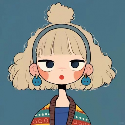 超萌警告❗可爱手绘卡通搞怪女头像来了 女生头像 第1张