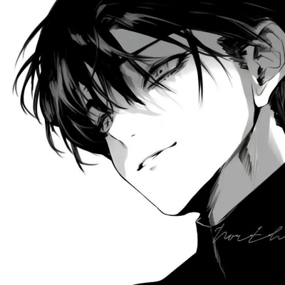 超酷黑白动漫男头来了,帅到犯规! 男生头像 第1张 超酷黑白动漫男头来了,帅到犯规! 男生头像 第1张