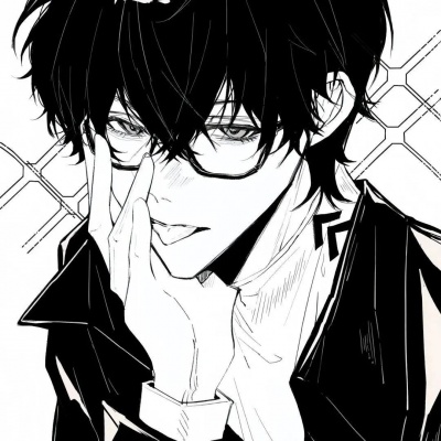 被帅到❗小众动漫男生黑白头像 男生头像 第1张 被帅到❗小众动漫男生黑白头像 男生头像 第1张