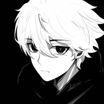 氛围感拉满的黑白动漫男头✨ 男生头像 第4张 氛围感拉满的黑白动漫男头✨ 男生头像 第4张