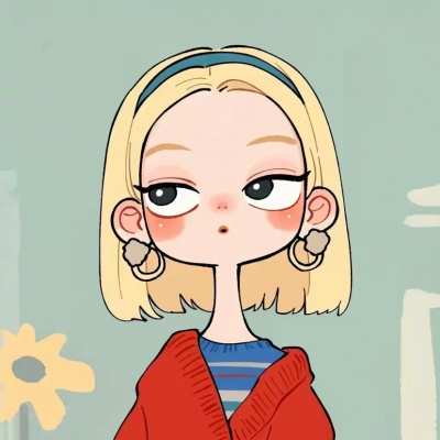 超萌警告❗可爱手绘卡通搞怪女头像来了 女生头像 第2张