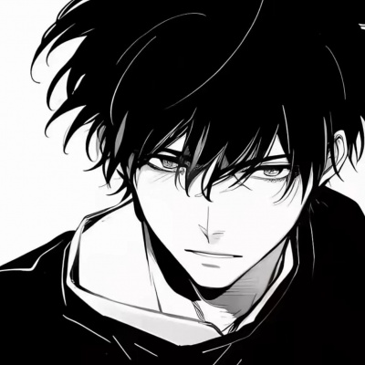 被帅到❗黑白超酷动漫男头推荐 男生头像 第1张 被帅到❗黑白超酷动漫男头推荐 男生头像 第1张
