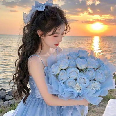 被这组海边蓝色唯美女生头像美哭啦! 女生头像 第3张 被这组海边蓝色唯美女生头像美哭啦! 女生头像 第3张