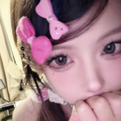 甜妹必备!粉色系真人女生头像
