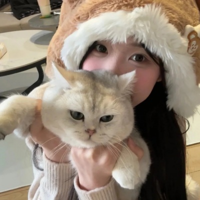 萌化啦！软fufu猫咪搭配甜妹的可爱抱猫女头来啦 女生头像 第5张
