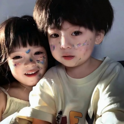 超萌小孩哥姐情头｜软萌画风适配情侣，日常用超甜！ 情侣头像 第9张