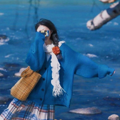 被这组治愈系清新蓝色系女生头像美哭啦！温柔感拉满 女生头像 第4张