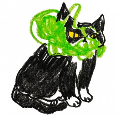 可爱搞怪趣味卡通手绘猫咪头像 动物头像 第3张