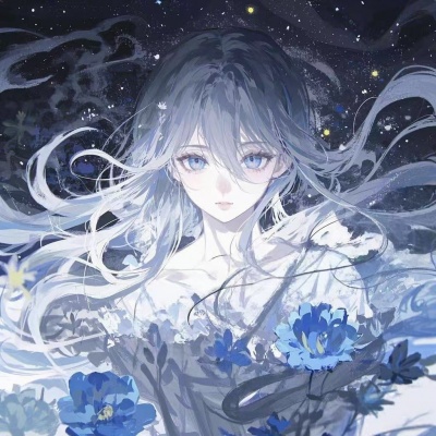 清冷感十足!唯美蓝色动漫女生头像合集,治愈又高级 女生头像 第6张 清冷感十足!唯美蓝色动漫女生头像合集,治愈又高级 女生头像 第6张