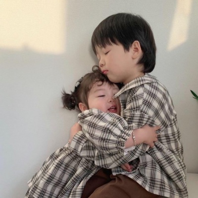 超萌小孩哥姐情头｜软萌画风适配情侣，日常用超甜！ 情侣头像 第7张